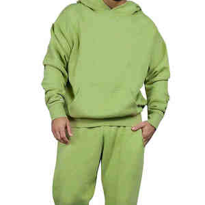 Conjunto de Pantalones Deportivos Holgados de Felpa de Algodón Grueso al por Mayor, Conjunto Deportivo Informal de Dos Piezas para Hombre, Talla Grande, Invierno - Product Image 3