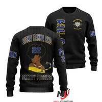 Sweat-shirt à col rond brodé pour femmes de la sororité Sigma Gamma Rho |   100% Coton Style Personnalisé