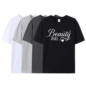 Camiseta de algodón de talla grande para el Día de San Valentín, camisa con logotipo personalizado para pareja, vestido de amantes, impresión Digital, venta al por mayor - Product Image 2