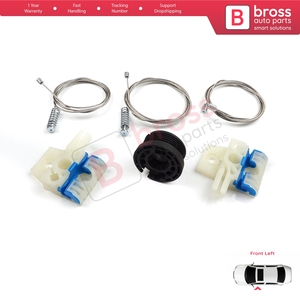 Kit de réparation de lève-vitre avant gauche BWR5054 pour Golf MK6 A6 5K 5K1 AJ5 Variant 2008-2014 5 portes 5K0837461 - Product Image 4
