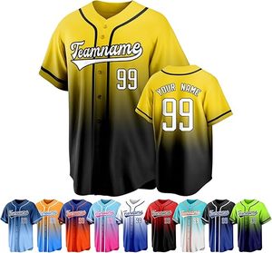 Camiseta de béisbol personalizada, camisetas personalizadas cosidas con números de nombre impresos, fanáticos deportivos para hombres y mujeres, ropa de softball - Product Image 3