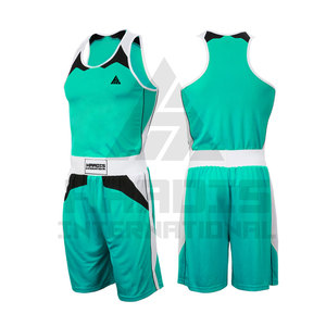 New Arrival <b>Hot</b> Sale Customized Boxing Uniforms Reasonable Price Boxing Uniforms <b>Red</b> Color Adults Boxing Jersey Sets - Product Image 3