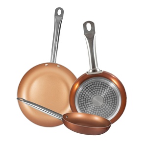 Set di 3 pentole 20, 24, 28 AL PRENS PROFESSIONAL CHEF COPPER PLUS BG - Product Image 1