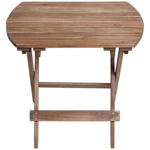 Katie Modern Outdoor Folding Side <b>Table</b> Solid Teak Wood with Natural <b>Brown</b> Finish for Villas - Product Image 4