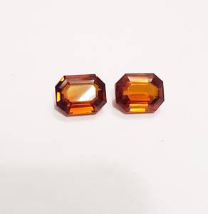 Piedra preciosa natural de Hessonita, piedras preciosas sueltas genuinas, forma octogonal, Hessonita para joyería, uso a precios al por mayor, OEM - Product Image 3