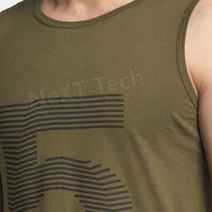 เสื้อกล้ามผู้ชายสำหรับวิ่งออกกำลังกาย ผลิตตามสั่ง ราคาโรงงาน NEXT TECH INDUSTRIES ผ้าคอตตอน/โพลีเอสเตอร์ ระบายอากาศ แห้งเร็ว - Product Image 6