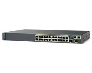 WS-C2960S-24PD-L 2960S-24PD lapisan 2-gigabit Ethernet Switch-24x10/100/1000 PoE port-370W-2x10G SFP