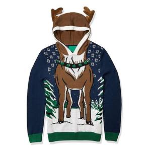 New Design Christmas Men's Pullover Hoodie Comfortable Fashionable 100% Polyester Christmas with Custom Logo Low MOQ - Product Image 2