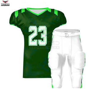 Maillot de football américain personnalisable de la meilleure qualité, matériau respirant, manches courtes, concevez votre propre uniforme - Product Image 5