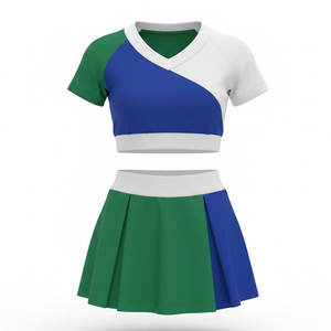 Uniforme de Animadoras Personalizado con Spandex para Eventos Deportivos Escolares y Actuaciones al Aire Libre, Suministro de Fabricante para Pedidos al por Mayor - Product Image 1