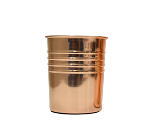 High Quality 100% Copper Tumbler Handcrafted Copper Tumbler For Drinking Water Modern Design Shiny Polish Tumbler - Product Image 4