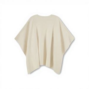 Capa de Cachemira de Doble Tejido de Lujo Hecha a Medida OEM 2026 para Mujer, con Cuello de Piel de Zorro 100% Ecológico de Alta Calidad, Venta al por Mayor con MOQ Bajo - Product Image 2