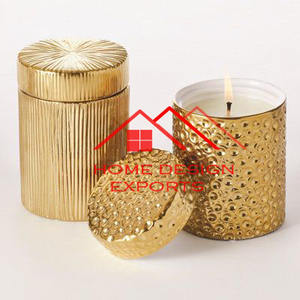 2025 vente chaude bougie votive personnaliser conception de découpe doré fini fer métal bougeoir - Product Image 4