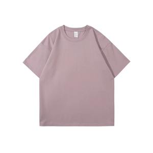 100% algodón camiseta de hombre de peso pesado de lujo de gran tamaño hombro caído logotipo personalizado diseño cuadrado en blanco Camiseta de algodón orgánico - Product Image 4