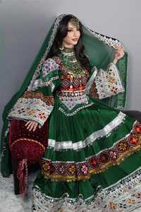 Latest Traditional Afghan Kuchi <strong>Wedding</strong> <strong>Dress</strong> for Women Salwar Kameez Shalwar Party Wear <strong>Elegant</strong> Lace Natural Traditional Ethnic - Product Image 3