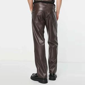 Pantalons en cuir pour hommes les plus vendus Toile imperméable respirante Casual Hiver Haute qualité Style de rue - Product Image 4
