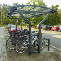 Abri de vélo étanche extérieur rue publique combiné bus et vélo hangar de rangement de vélo écologique
