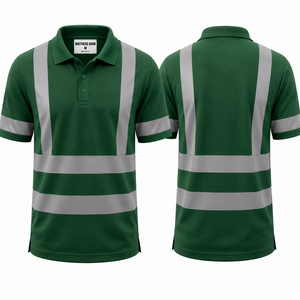 Camiseta Polo de Seguridad Reflectante de Alta Visibilidad ANSI Clase 3 con Logotipo Personalizado para Trabajo, Construcción y Uso en Exteriores - Product Image 4
