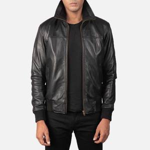 Chaqueta de Cuero para Hombre, Estilo Motero, Cuello Alto, Impermeable, Cortavientos, Ajustada, al por Mayor, Personalizable (OEM) - Product Image 4