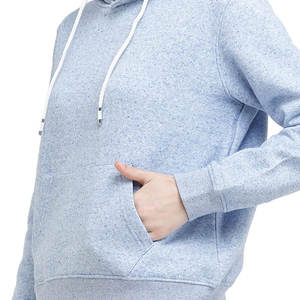 Chaqueta de forro polar de algodón con capucha y cremallera completa personalizada para mujer, fabricante de etiqueta privada OEM - Product Image 4