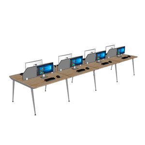โต๊ะกลุ่ม 8 ที่นั่ง รุ่นร่วมสมัย ขนาด 480x120 ซม. ไม้ยางพารา ขาเหล็ก รุ่น HBCO063 - Product Image 3