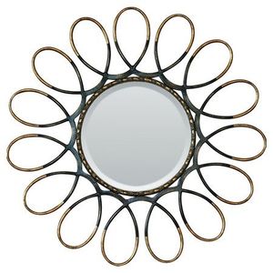 Espejo de pared con acabado dorado, artículo decorativo de alta calidad para el hogar, hotel y oficina, baño, precios de fábrica, envío instantáneo - Product Image 1