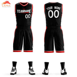 Basketball de maillots personnalisés de haute qualité pour adultes et uniformes de basket-ball à logo imprimé en polyester 100% - Product Image 4