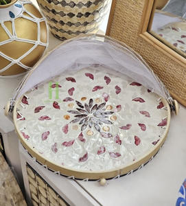 Wholesale Best Price Mother of Pearl <b>Round</b> <b>Placemats</b> For Decoration Tabletop And Restaurant Decor From Vietnam - Product Image 1
