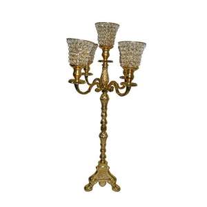 เชิงเทียนคริสตัลสีเงินสไตล์โมเดิร์นแบบพรีเมี่ยมของตกแต่งโต๊ะสำหรับงานแต่งงานเชิงเทียนสำหรับวางตรงกลาง - Product Image 2