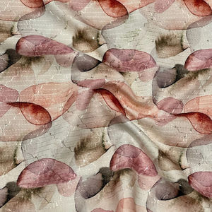 100% Cotton Printed Fabrics Peach Skin Floral Digital Custom Lace Fabric for Dresses Bags Inspired by African Velvet Print - Product Image 1