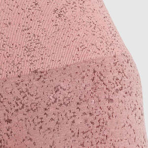 2023 calidad superior de las mujeres de cintura alta gimnasio Yoga Leggings estilo Casual transpirable de punto Spandex colores personalizados sin costuras - Product Image 4