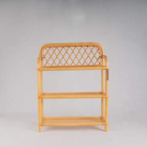 Estante de Mimbre Estilo Boho de 3 Niveles, Organizador de Almacenamiento para Plantas, Libros, Zapatos, Mueble Ecológico para Entrada, Baño, Decoración de Dormitorio - Product Image 3