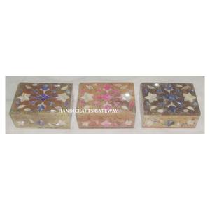 Caja de joyería de diseño de incrustaciones perfectas hechas a mano, caja de forma Rectangular con incrustaciones de fregona de esteatita Natural para usos, caja de joyería de boda - Product Image 1