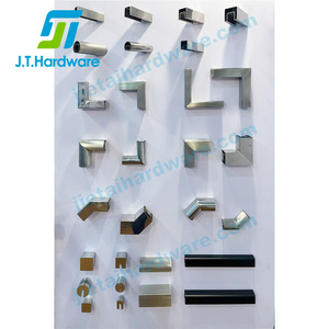 Cap <strong>Rail</strong> Corner 135 Degree Roll Formed Hand Railings Stainless <strong>Steel</strong> Durable Horizontal Corner Glass Cap <strong>Rail</strong> for 12mm &amp; 16mm - Product Image 6