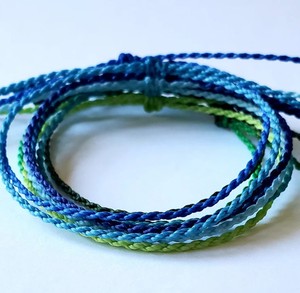 Colorful Braided, Macrame <b>Anklet</b>, Surfer <b>Anklet</b>, Unisex, Hemp <b>Bracelet</b> - Product Image 1