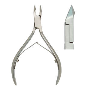 Pinza profesional de acero inoxidable para uñas con mango de resorte Pinza para cutículas de piel muerta para uñas de los pies y cuidado de uñas - Product Image 2