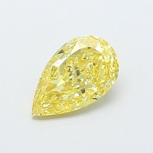 Diamante Cultivado en Laboratorio, Corte Pera, 1.09ct, VVS2, Amarillo Intenso Fantasía - Product Image 1