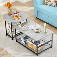 Meubles de salon, tables d'appoint et table basse blanches de luxe avec rangement pour le salon