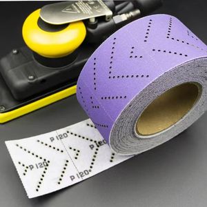 厂家批发70毫米 * 12m多孔钩环陶瓷砂纸片砂纸卷砂纸 - Product Image 6