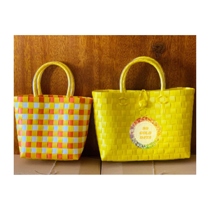 Tissé à la main PP sangle tissage à la mode coloré plage sac à main pour dames nouvel an Occasion sac à main mexique plastique tissage sac - Product Image 1