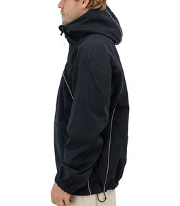 Chaqueta Cortavientos Softshell con Acabado Negro Mate, Resistente al Agua, Transpirable, 5 Bolsillos, Chaqueta Cortavientos de Poliéster Cálida y Resistente al Viento - Product Image 6