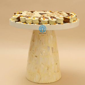 Bandejas para servir de concha de fregona de vacaciones de Ramadán más vendidas Soporte para pastel de nácar de alta calidad hecho a mano en Vietnam - Product Image 3