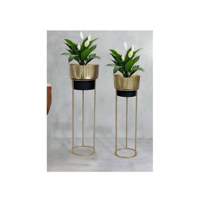 Pots de fleurs en métal de qualité supérieure avec vernis pour la maison et le jardin Pots de fleurs en métal et jardinière avec nickelé pour mariage - Product Image 6