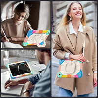 Étui de protection robuste antichoc en PC et silicone avec support pour tablette Samsung Galaxy Tab A11 Plus A9 Plus 11 pouces