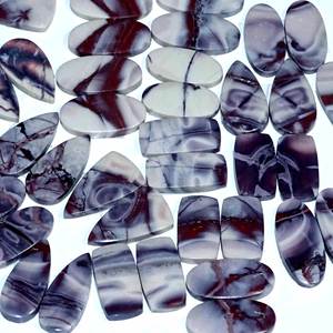 Nuevo diseño, par de cabujones, piedras preciosas sueltas, jaspe de porcelana exótica, jaspe de ciencia ficción, piedras preciosas de jaspe para hacer pendientes - Product Image 2