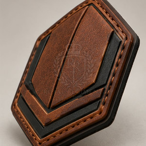 Écussons en cuir personnalisés, étiquettes avec logo sur mesure, badges décoratifs à coudre pour chapeaux, artisanat, accessoires et créations de mode - Product Image 4