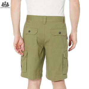 Pantalones Cortos Cargo de Algodón 100% Duraderos y Cómodos para Hombre, Cintura Media, con Botones, Diseño Sólido, Moda para Exteriores con Mezcla de Tejido Flexible - Product Image 6