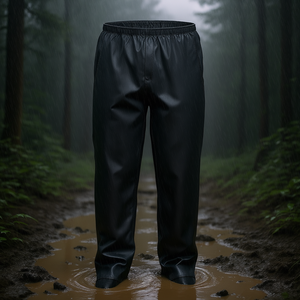 กางเกงกันฝน ASATEX ไซส์ M สีดำ PU ยืดหยุ่น อุปกรณ์ความปลอดภัยและการเอาชีวิตรอด - Product Image 3