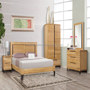 Meubles de chambre à coucher en bois Table de chevet en bois - Product Image 4