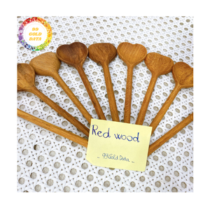 Cuillère en bois Long manche en bois pour remuer la soupe chaude et servir les repas de cuisine artisanat fait à la main Vietnam Made - Product Image 4